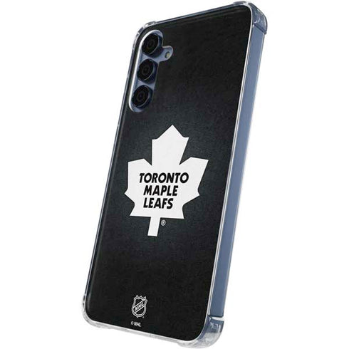 NHL Toronto Maple Leafs Black Background Galaxy A35 5G Clear Case